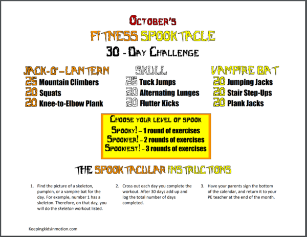 ITNESS SPOOKTACLE – 30-DAY CHALLENGE