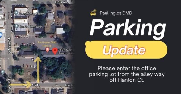 Visual map of parking entrance