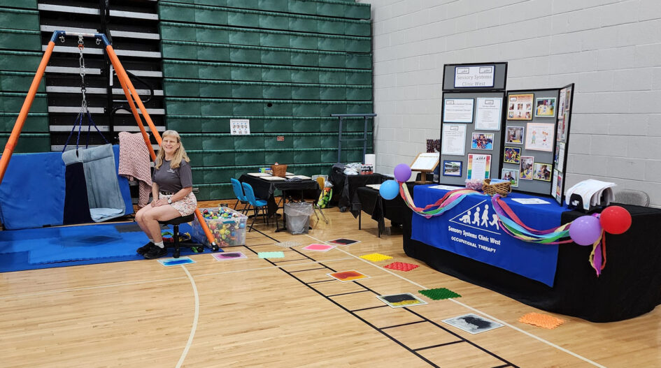 Sensory Systems Clinic West booth at the Wayland Community Expo